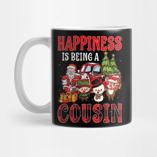 Happiness Is Being A Cousin Christmas Mug